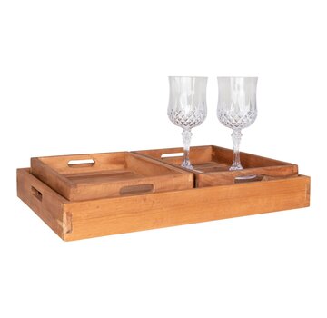 House Nordic Tray - Faro - Set of 3 - Orange