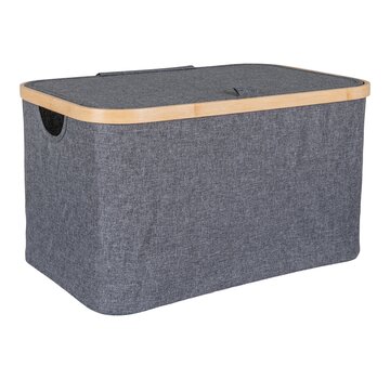 House Nordic Fabric Basket - Dark Gray - 30x45x25 cm