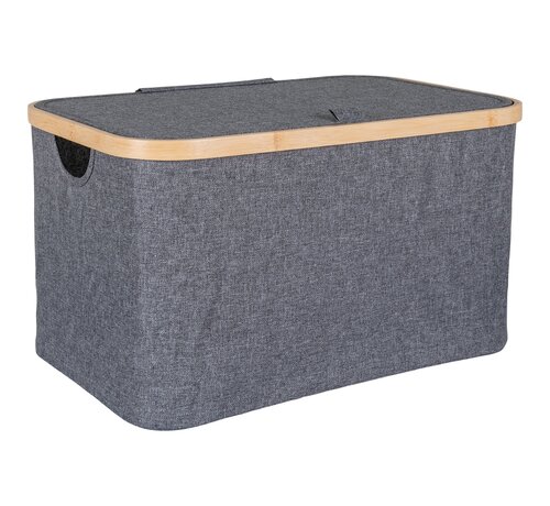 House Nordic Fabric Basket - Dark Gray - 30x45x25 cm