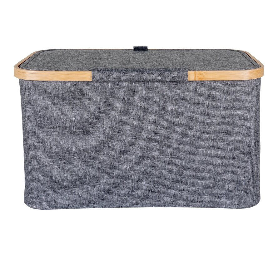 Fabric Basket - Dark Gray - 30x45x25 cm