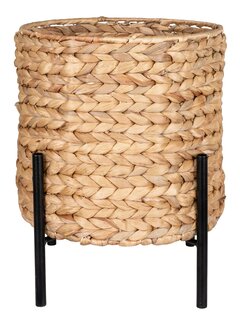 House Nordic Flowerpot - Antas - Natural/Black - 26.5x26.5x28 cm