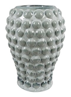 House Nordic Vase en Céramique - Vase - Bleu - Ø20,5x28 cm