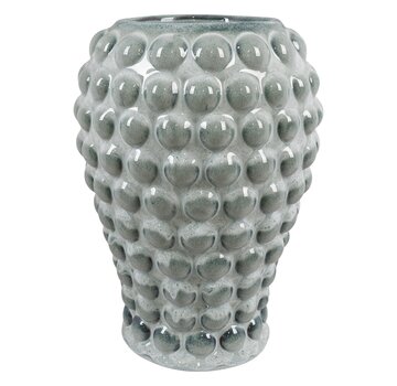 House Nordic Keramische Vaas - Vase - Blauw - Ø20,5x28 cm