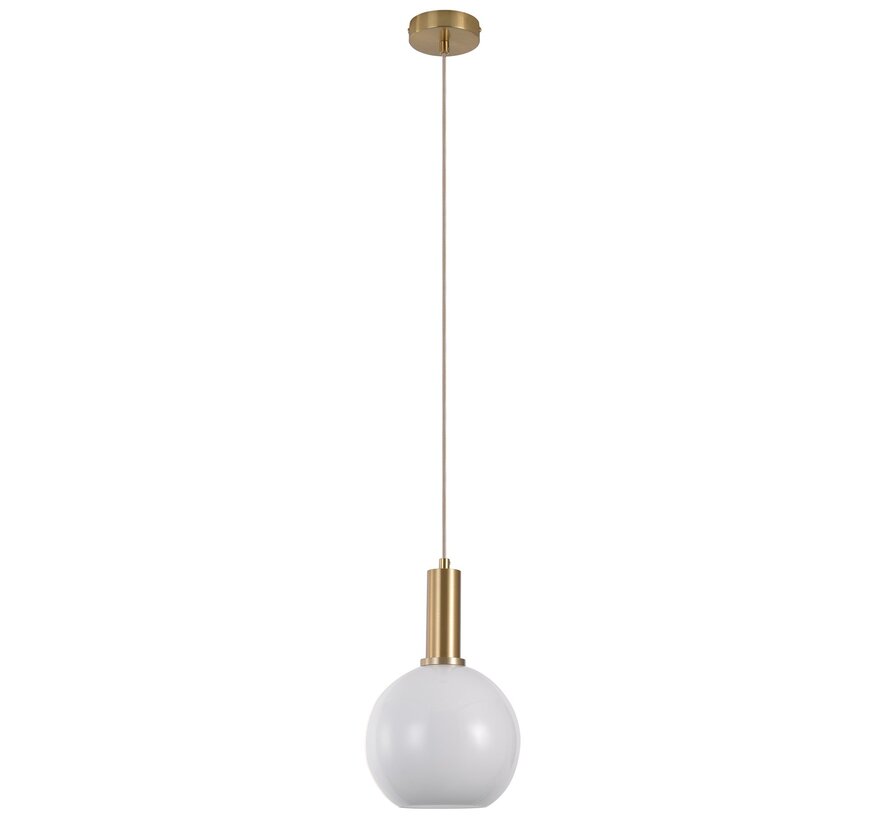 Lampe à suspension - Chelsea - Blanc - Ø20 cm - 150 cm