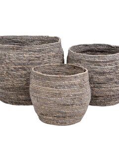 House Nordic Storage baskets - Tivoli - Set of 3 - Gray