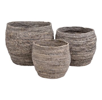 House Nordic Paniers de rangement - Tivoli - Lot de 3 - Gris