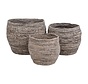 Storage baskets - Tivoli - Set of 3 - Gray