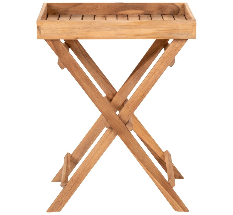 Tray table - Ronda - Natural - 29x39x49.5 cm
