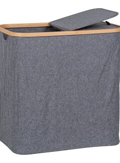 House Nordic Rectangular Laundry Basket - Noto - Dark Gray - 54x33x54 cm