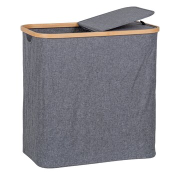 House Nordic Rectangular Laundry Basket - Noto - Dark Gray - 54x33x54 cm