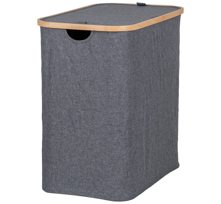 Rectangular Laundry Basket - Noto - Dark Gray - 54x33x54 cm