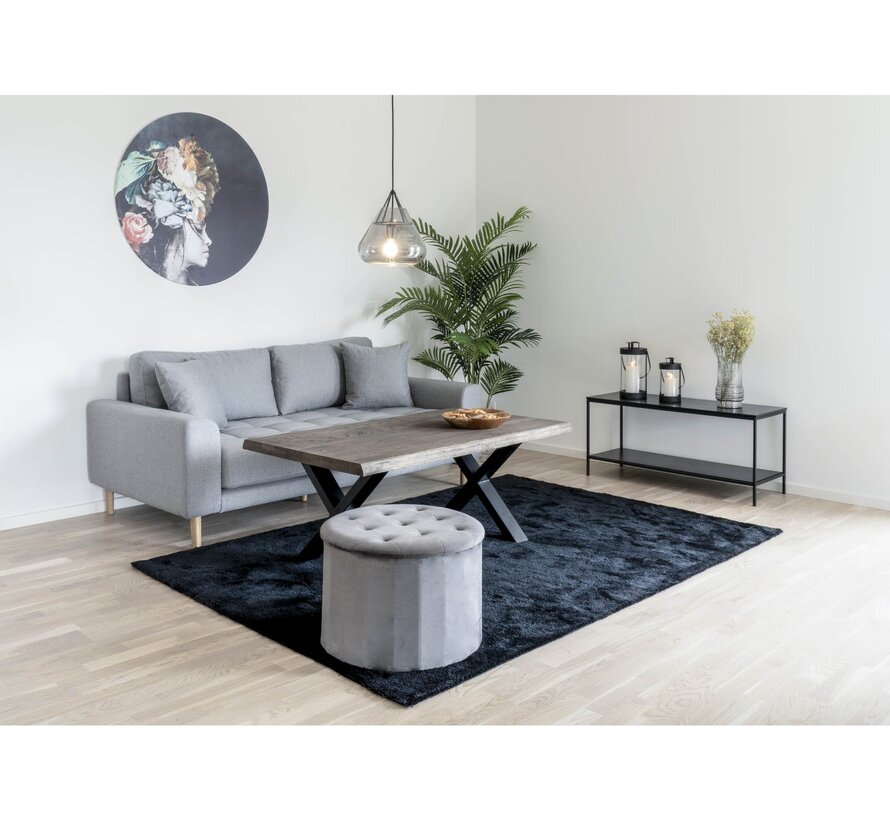 TV-Meubel met 2 Planken - Vita - Zwart - 100x36x45 cm