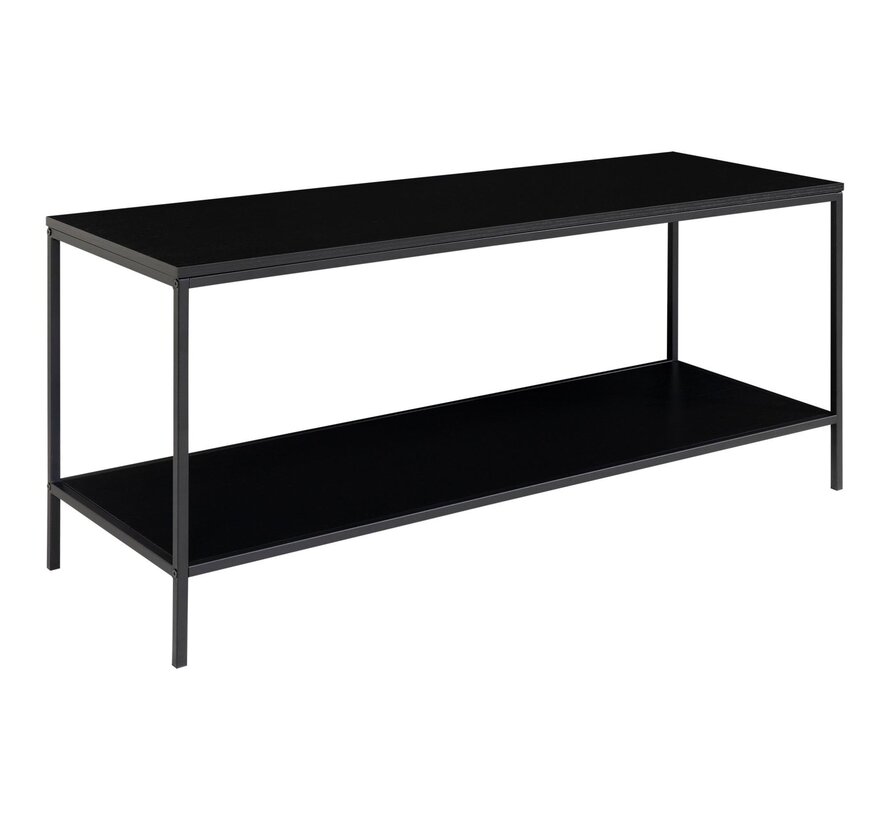 TV Cabinet with 2 Shelves - Vita - Black - 100x36x45 cm