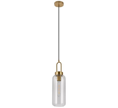 House Nordic Lampe à Suspension Luton - Verre et Or - Ø13 cm, 150cm