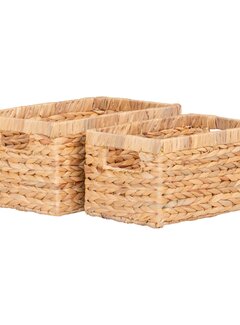 House Nordic Basket - Set of 2 - Passo - Water Hyacinth