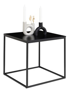 House Nordic Table d'Appoint Carrée - Vita - Noir - 45x45x45 cm