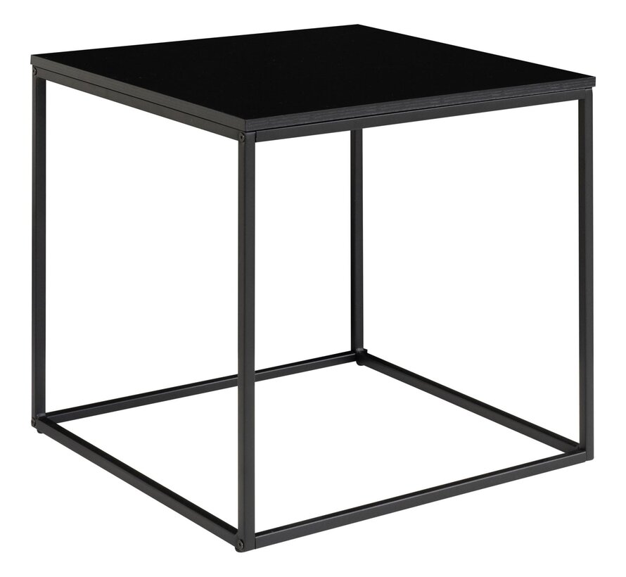 Table d'Appoint Carrée - Vita - Noir - 45x45x45 cm