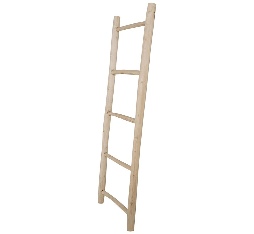 Decorative ladder made of Teak wood, Natural - 150 x 50cm