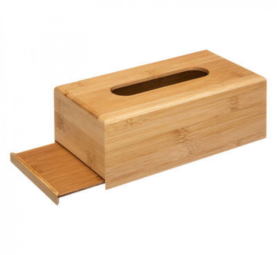 Bamboo Tissue Box - Natural - 25x13x9cm