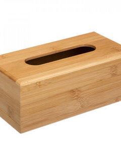  5Five Bamboo Tissue Box - Natural - 25x13x9cm