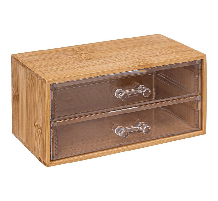 Jewelry box - 2 drawers - 19x12cm