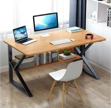  5Five Computer desk - 80x40cm - Natural/Black