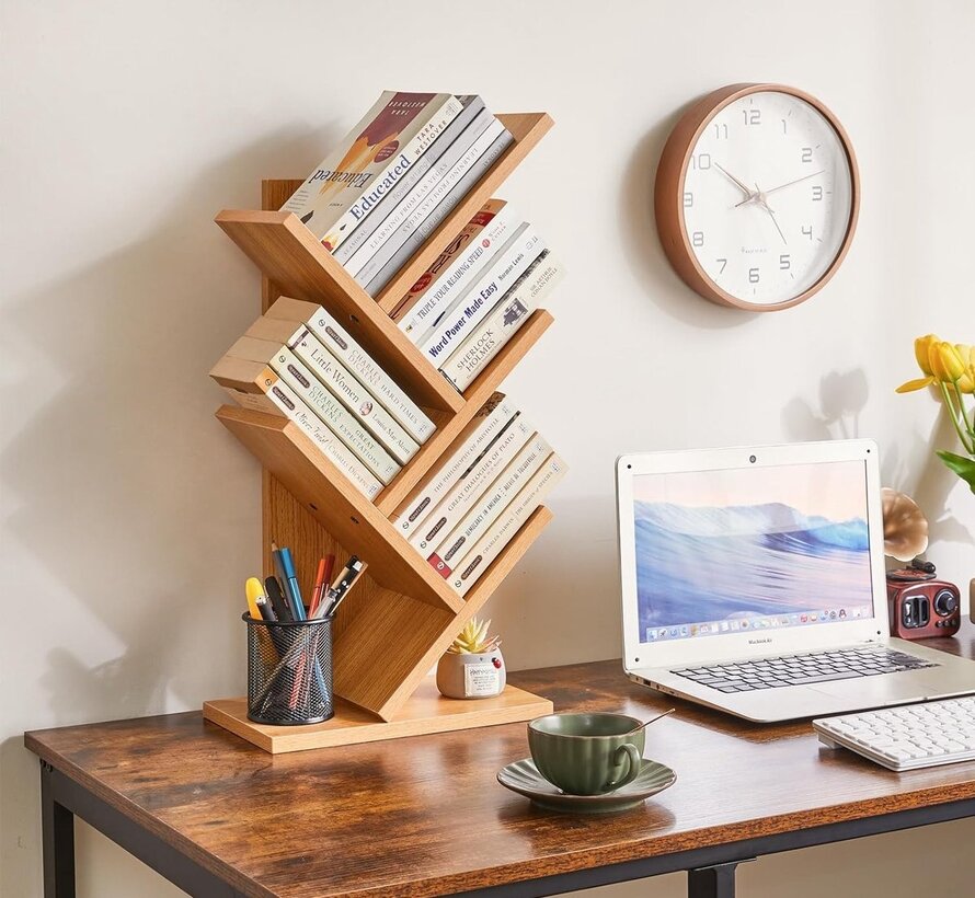 Bookcase - 4 Levels - 31x17x60cm - Natural