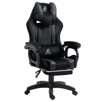 Ecarla Gaming chair with Camouflage - 116-123cm High - Black/Dark Green