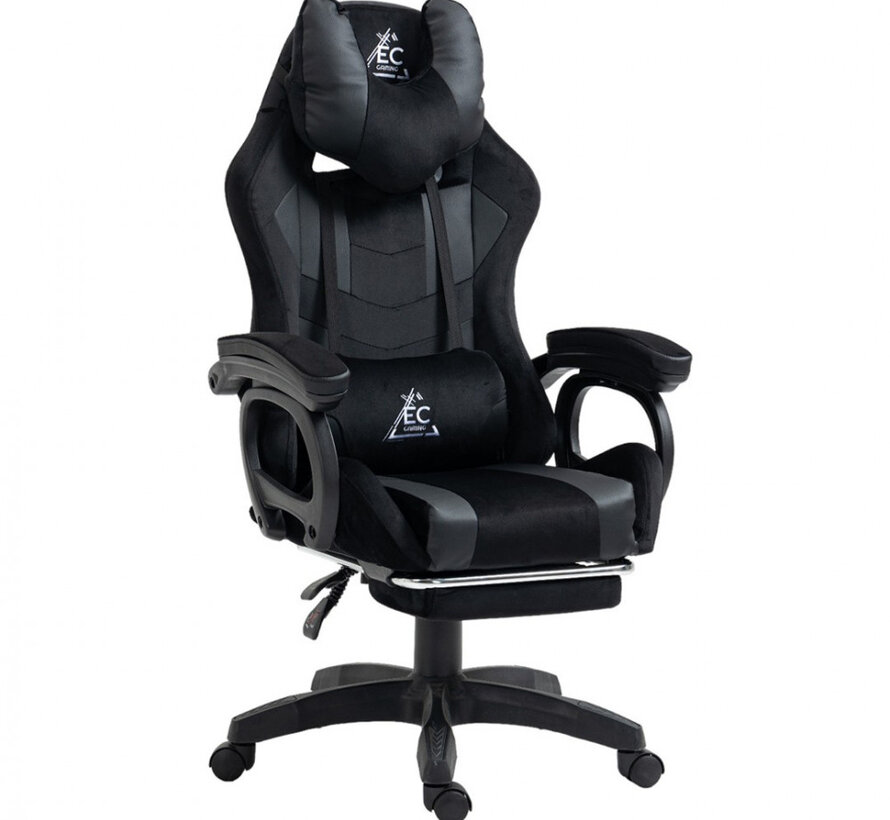 Gaming chair with Camouflage - 116-123cm High - Black/Dark Green