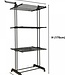 Laundry drying rack - Clothes rack - Foldable - Black