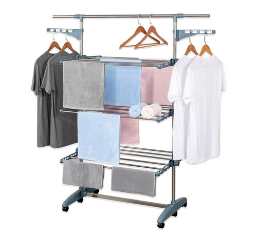 MSY Invest Laundry drying rack - Clothes rack - Foldable - Gray