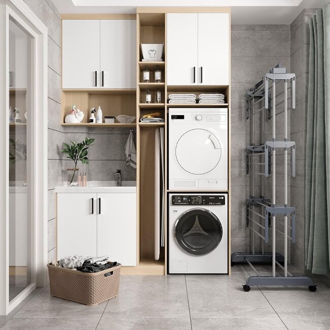 Foldable Laundry Drying Rack - Clothes Rack - Gray