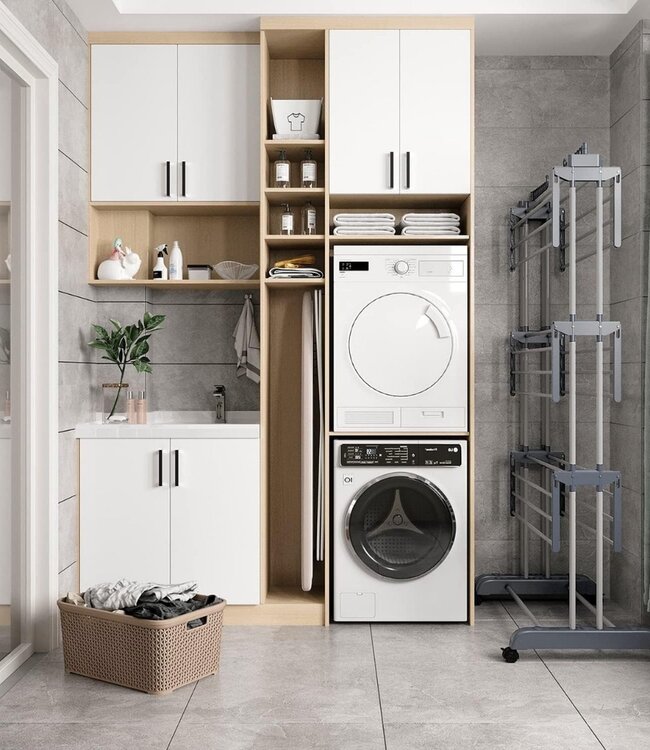 Foldable Laundry Drying Rack - Clothes Rack - Gray