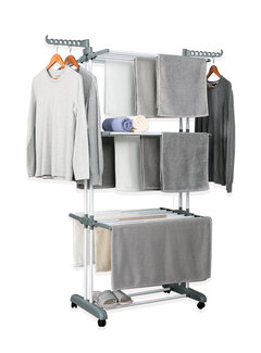 MSY Invest Étendoir à linge pliable - Étendoir à vêtements - Gris