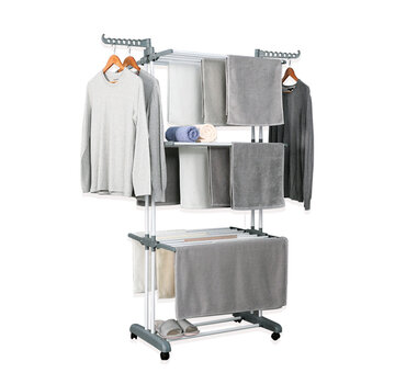 MSY Invest Foldable Laundry Drying Rack - Clothes Rack - Gray