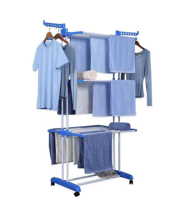 Opvouwbaar Wasdroogrek - Kledingrek - Blauw