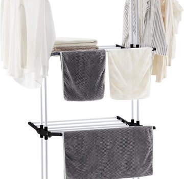 MSY Invest Foldable Drying Rack - Versatile - Black/White