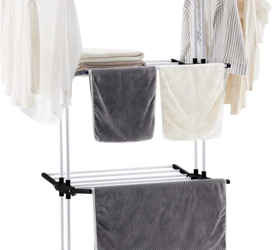 Foldable Drying Rack - Versatile - Black/White