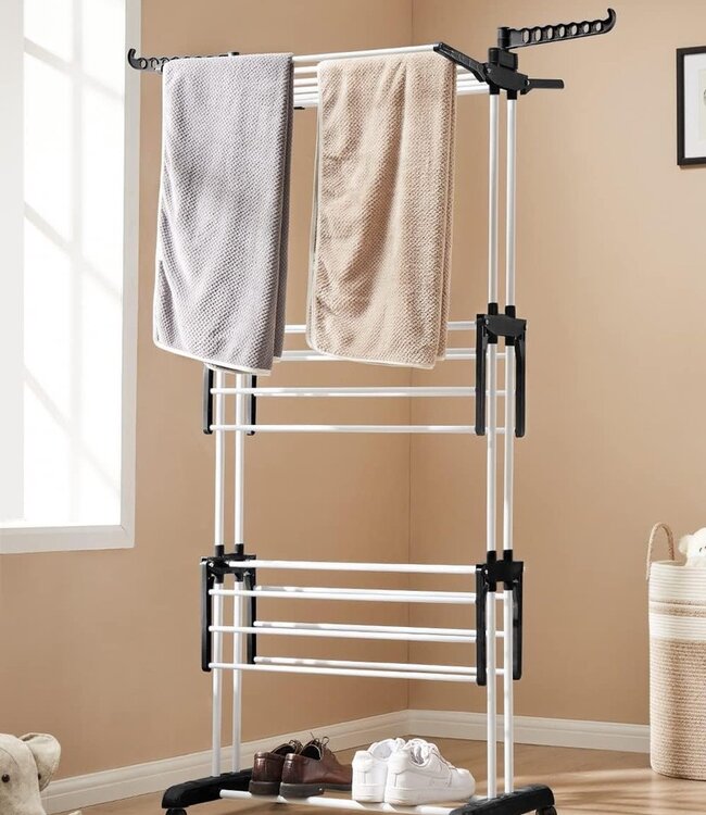 Foldable Drying Rack - Versatile - Black/White