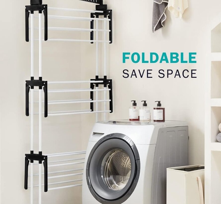 Foldable Drying Rack - Versatile - Black/White