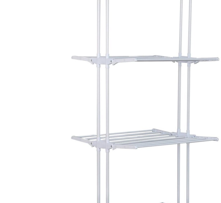 Laundry drying rack - Clothes rack - Foldable - White