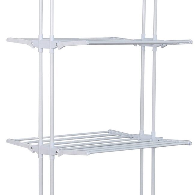 Laundry drying rack - Clothes rack - Foldable - White
