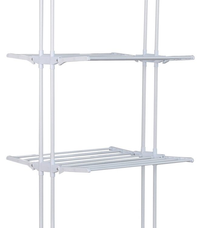 Laundry drying rack - Clothes rack - Foldable - White
