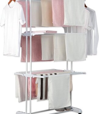 MSY Invest Laundry drying rack - Clothes rack - Foldable - White