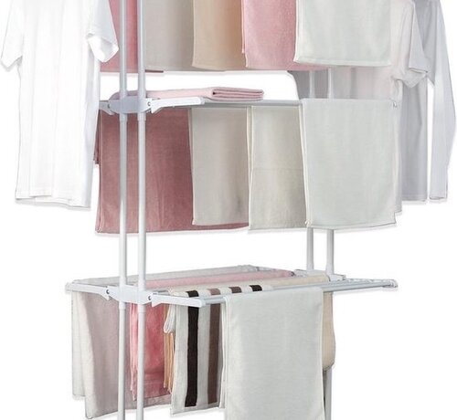 MSY Invest Laundry drying rack - Clothes rack - Foldable - White