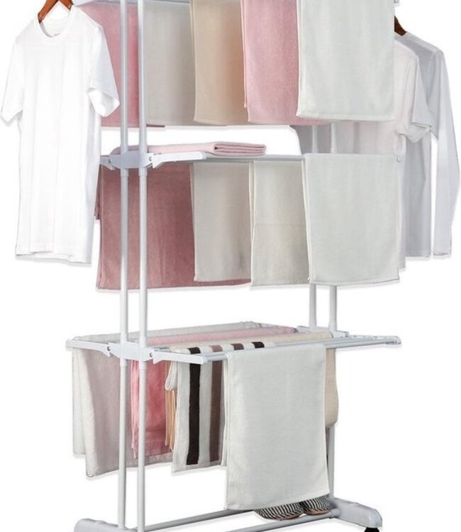 Wasdroogrek - Kledingrek - Opvouwbaar - Wit