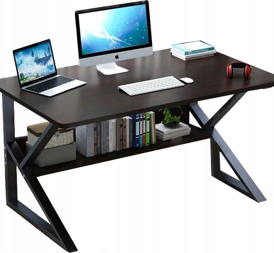 Bureau d'ordinateur moderne - 80x40cm - Noir