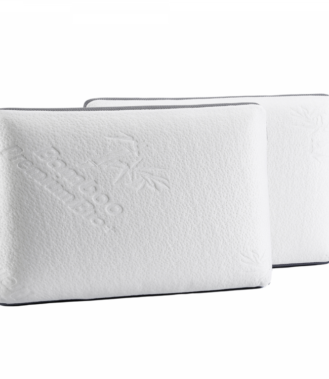 Memory Foam Kussen - 60x40x12cm - Wit