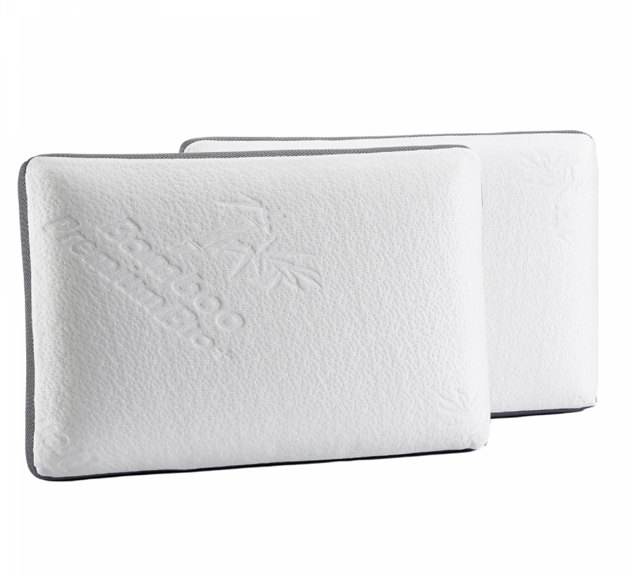 Memory Foam Cushion - 60x40x12cm - White