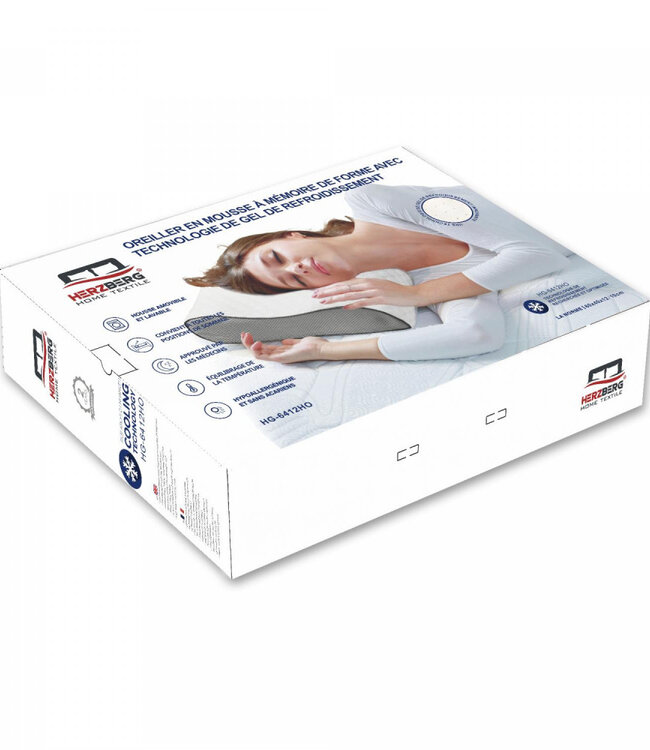 Cushion with Cooling Technology - 60x40x12cm - White